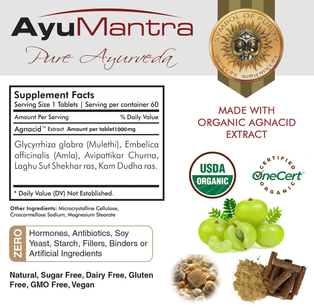 Agnacid Tablets - 60 Tablets