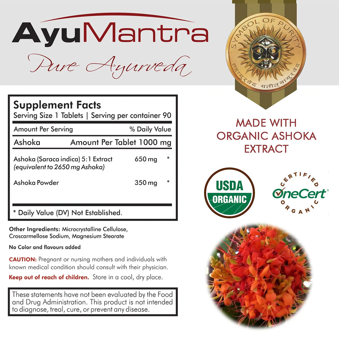 Ashoka Ghan Tablets (Saraca Indica) - 90 Tablets