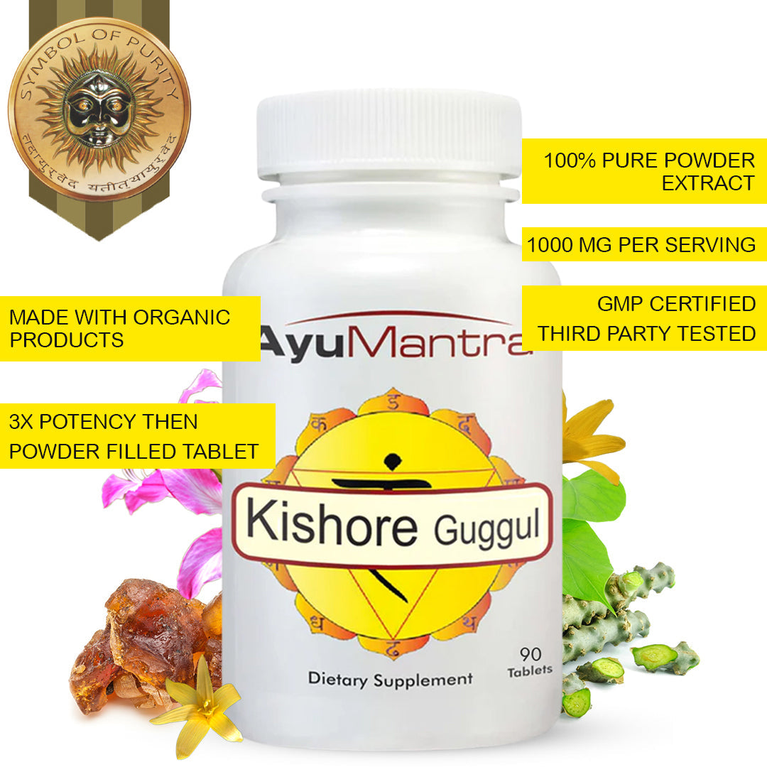 Kishore Guggul Tablets (Commiphora wightii)