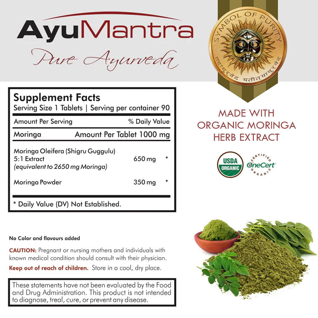 Moringa Tablets (Moringa oleifera) - 90 Tablets