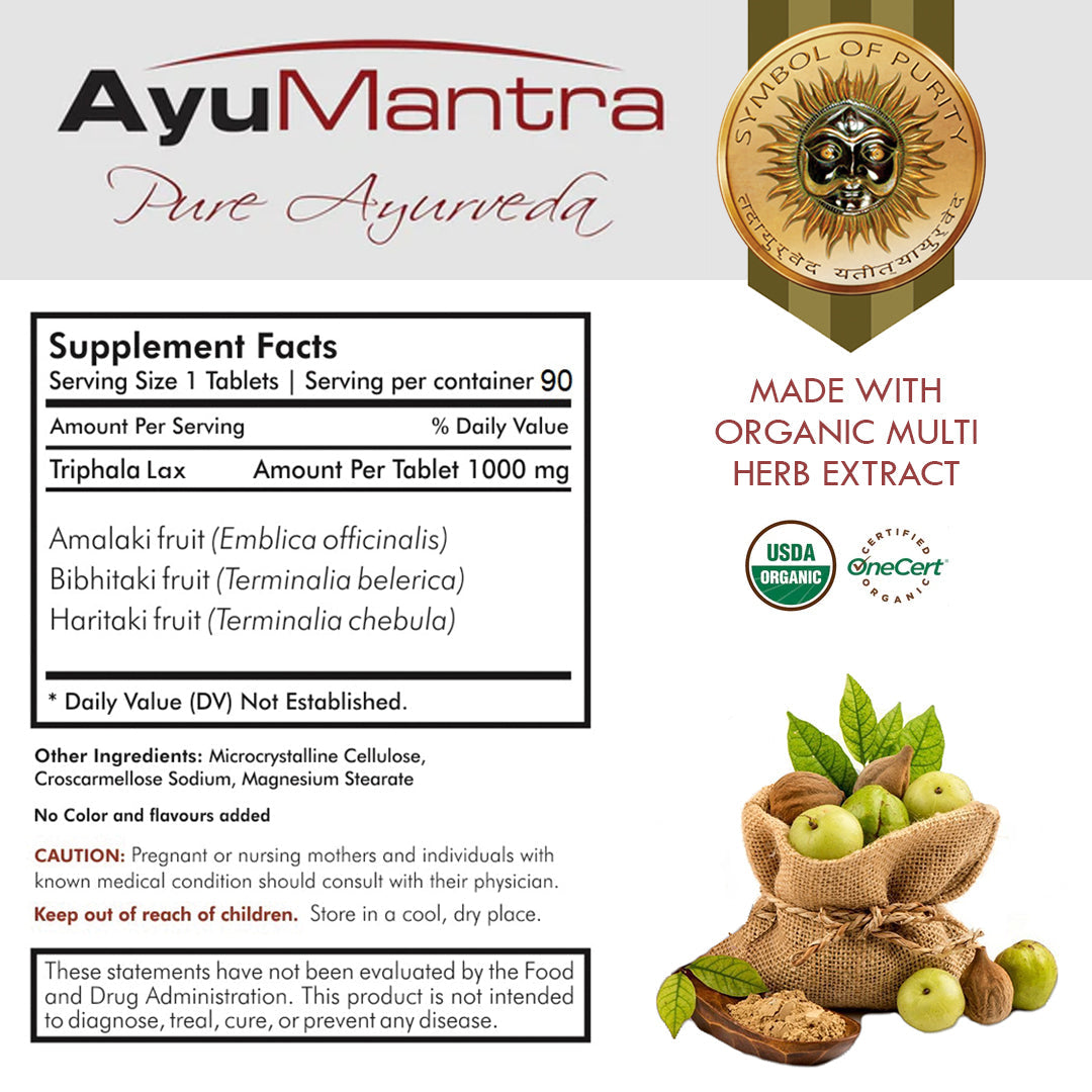 Triphala Tablets - 90 Tablets