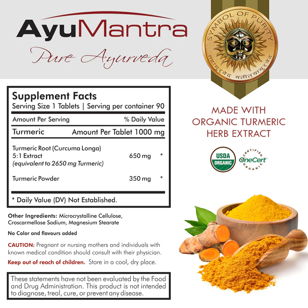 Turmeric Tablets (Curcuma longa) - 90 Tablets