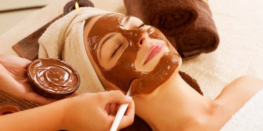 A woman doing Ayurvedic Beauty Therapy to nourish her skin at Sevayu Canada 