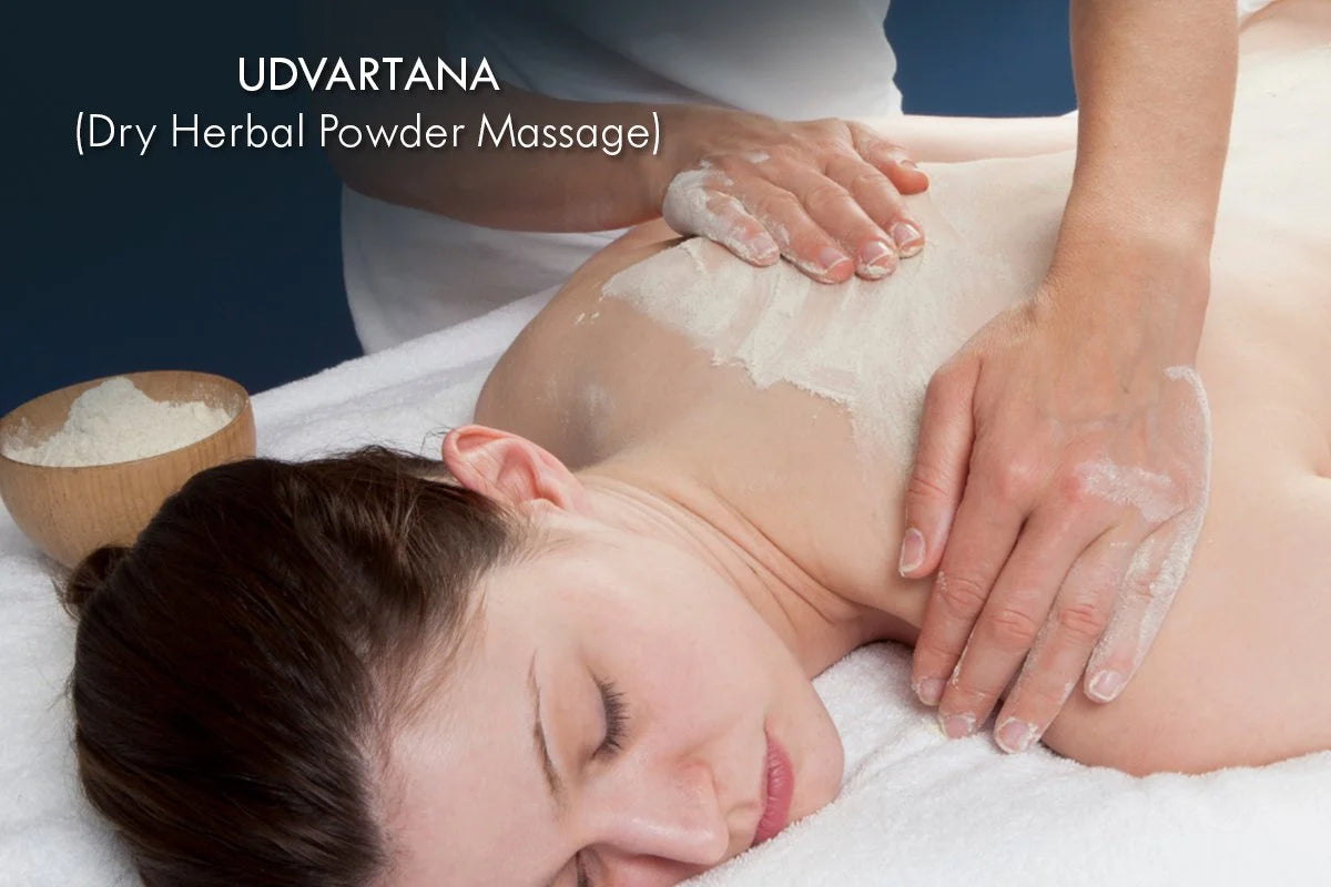 UDVARTANA – DRY HERBAL POWDER MASSAGE